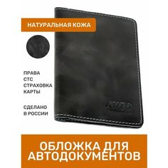 Обложка для автодокументов Premier, черный