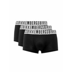 Трусы BIKKEMBERGS Essential, комплект из 3 шт., размер S, черный..