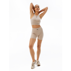 Шорты спортивные Juicy clo коллекция SWEET VIBES, размер S, beige