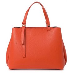 Сумка тоут divas bag, фактура зернистая, оранжевый