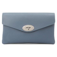 Сумка клатч divas bag, фактура рельефная, серо-голубой