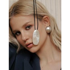 Колье Elletri, длина 50 см, черный/серебряный