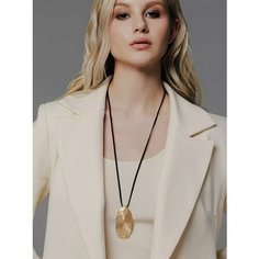 Колье Elletri, длина 50 см, черный, золотой