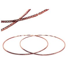 Серьги конго The Jeweller, красное золото, 585 проба, размер 70 мм, , золотистый