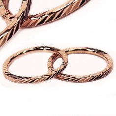 Серьги конго The Jeweller, красное золото, 585 проба, размер 18 мм, , золотистый