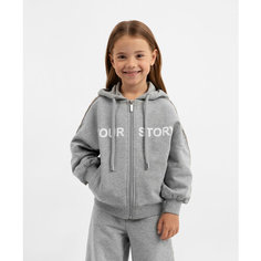 Толстовка Gulliver, размер 128, серый