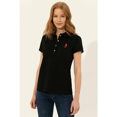 Поло спортивное U.S. POLO ASSN., размер L, черный