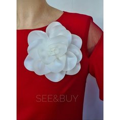 Брошь, белый See&Buy