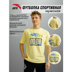 Футболка Anta, размер S, Желтый