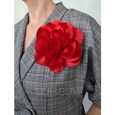 Брошь, красный See&Buy