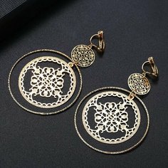 Серьги клипсы Dolce far niente, золотой
