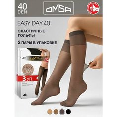 Гольфы Omsa, 40 den, размер 4, серый