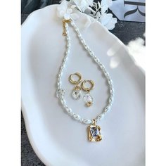 Комплект украшений Only Bijou, длина 43 см, золотистый