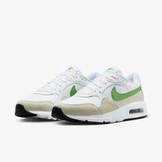 Кроссовки NIKE, размер 6.5, белый/бежевый/зеленый