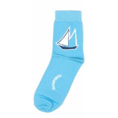 Носки Happy Socks Носки с рисунками - Лодка - Голубые, размер 41-45, голубой