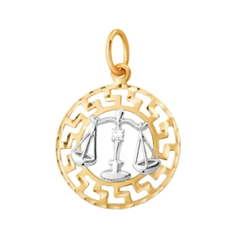 Подвеска The Jeweller, красное золото, 585 проба, фианит, бесцветный