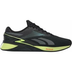 Кроссовки Reebok Nano X3, полнота 10 (RU)/ на широкую стопу, размер 8, чёрный