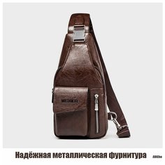 Сумка кросс-боди , фактура лаковая, матовая, гладкая, темно-коричневый A Vi Che