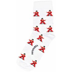 Носки Happy Socks - Каратисты - Белые, размер 41-45, белый