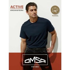 Футболка Omsa, размер 4XL, темно-синий