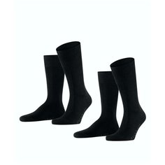 Носки Falke, комплект, 2 пары, размер 39-42, черный (3000)