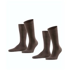 Носки Falke, комплект, 2 пары, размер 39-42, Коричневый (5930)