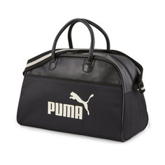 Сумка спортивная PUMA, 27 л, 46х28х30 см, ручная кладь, черный