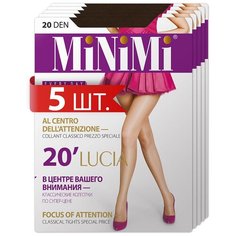 Колготки MiNiMi Lucia, 20 den, 5 шт., размер 4, cappuccino