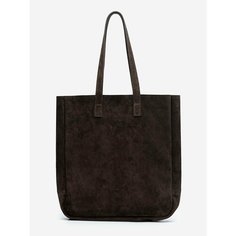 Сумка тоут LOKIS, фактура бархатистая, chocolate