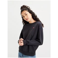 Свитшот Levis Women Standard Crewneck Sweatshirt, размер XS, , черный Levis®