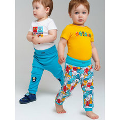 Ползунки playToday, комплект из 2 шт., размер 86, голубой