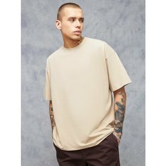 Футболка Ticle, размер 46, серый, коричневый, бежевый