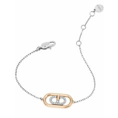 Браслет-цепочка FURLA, кристалл, 1 шт., размер 17.5 см, серебристый