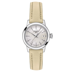 Наручные часы TISSOT T-Classic, белый, серебряный, бежевый