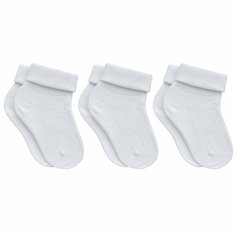 Носки RuSocks Базовая коллекция, 3 пары, размер 10-12, , белый