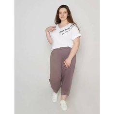 Брюки Fashion Margo, размер 64, какао