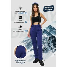 Брюки WINDAY Горные лыжи и Сноуборд, размер 5XL, фиолетовый