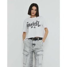 Футболка Gloria Jeans Ready! Steady! Go!, размер 5-6л/116, белый