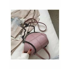 Сумка саквояж , фактура гладкая, розовый Oli Bags