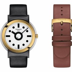 Наручные часы TISSOT Heritage, коричневый/белый/золотистый