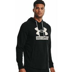 Худи спортивное Under Armour Ua Rival Terry Big Logo Hd, размер S, , черный