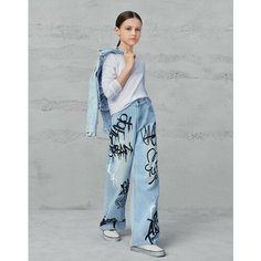 Джинсы Gloria Jeans GJ COOL, размер 2-3г/98 (28), синий, голубой