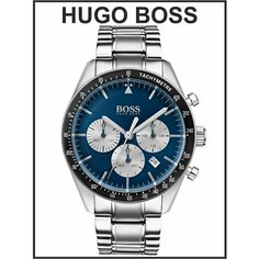 Наручные часы BOSS, черный/синий/серебристый