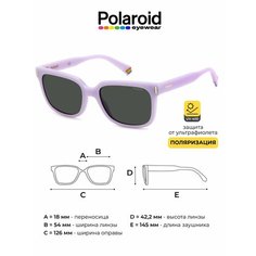 Солнцезащитные очки Polaroid, фиолетовый