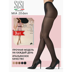 Колготки Sisi Mia, 20 den, 3 шт., размер 2, nero
