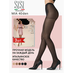 Колготки Sisi Mia, 40 den, 3 шт., размер 4, nero