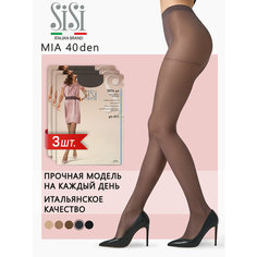 Колготки Sisi Mia, 40 den, 3 шт., размер 3, grafite