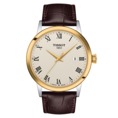 Наручные часы TISSOT T-Classic, коричневый/золотой