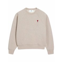 Толстовка Ami Paris Ami de Coeur, размер L, , коричневый