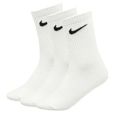 Носки NIKE M Everyday Lightweight Crew Sock 3 P, комплект, 3 пары, размер 42-46 eur, черный